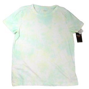 Activ8 Women's Tie Dye Stretch Soft Multicolor Short Sleeve T-Shirt Size Green
